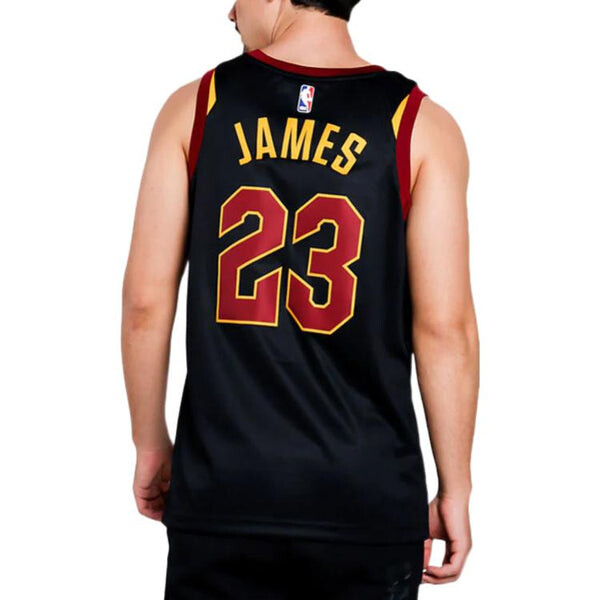 Спортивная футболка nba lebron james statement edition au player edition basketball jersey black Nike, черный — фото 4