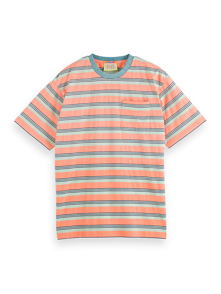 

Футболка Scotch & Soda, цвет apricot/mint