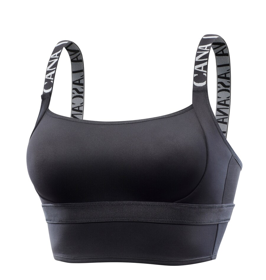 

Спортивный бюстгальтер-бралетт LASCANA ACTIVE, черный