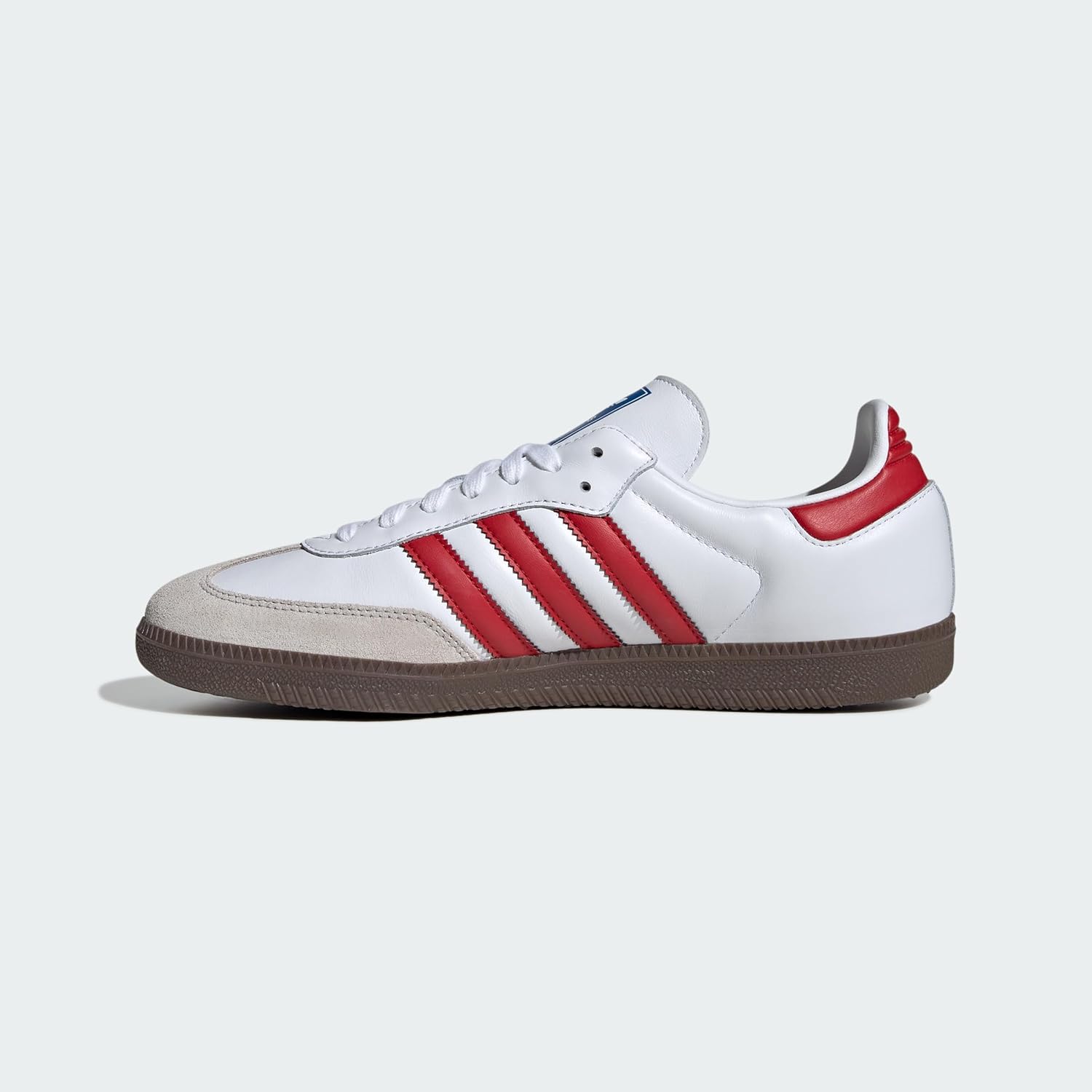 Мужские кроссовки adidas Samba OG, белый/красный/серый — фото 2