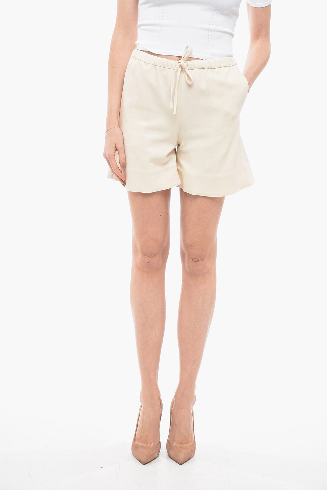 

Шорты от Malene Birger с завязками By Malene Birger, бежевый