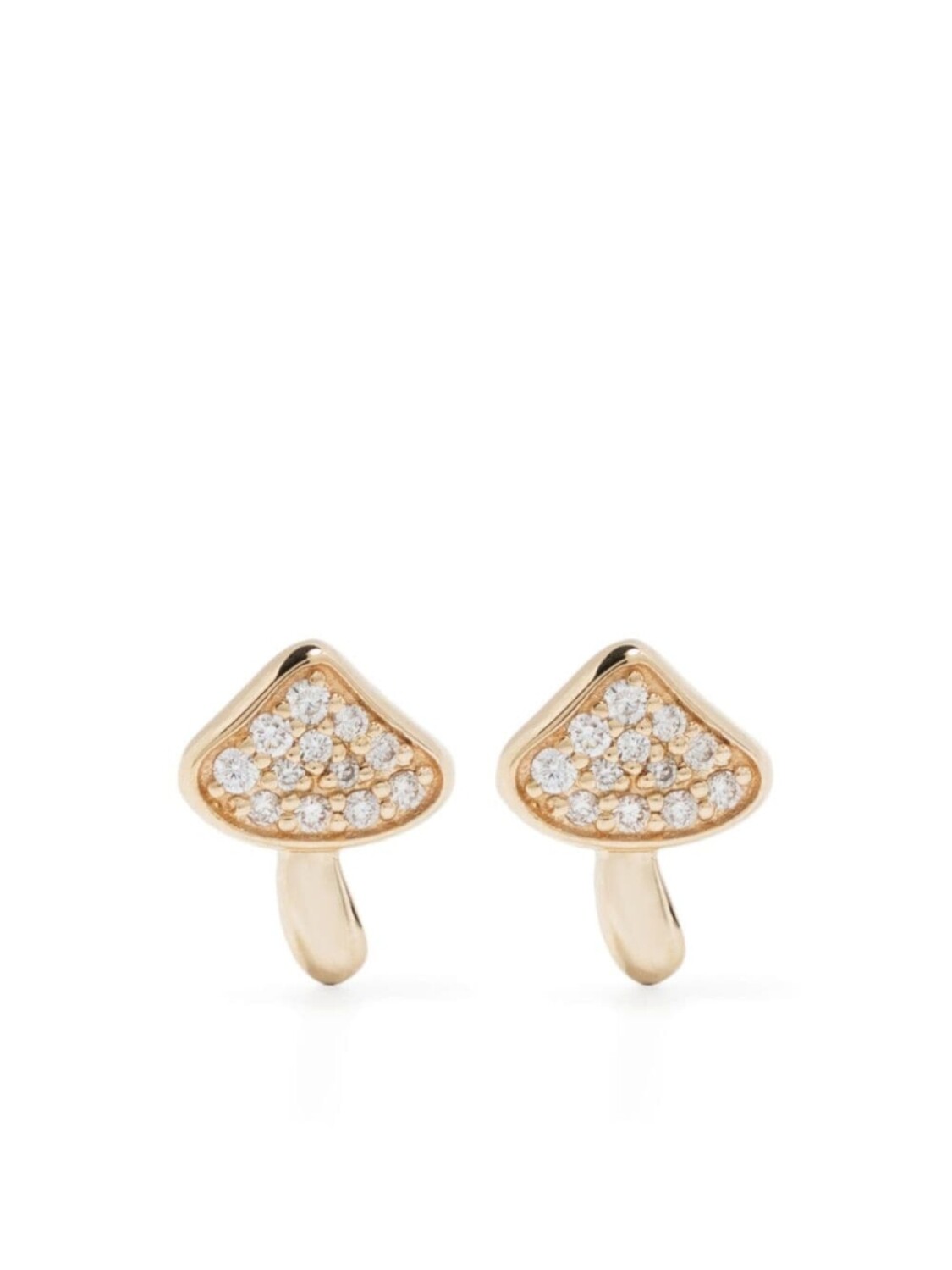 

Серьга-гвоздик Mushroom из желтого золота с бриллиантами Sydney Evan, золотой