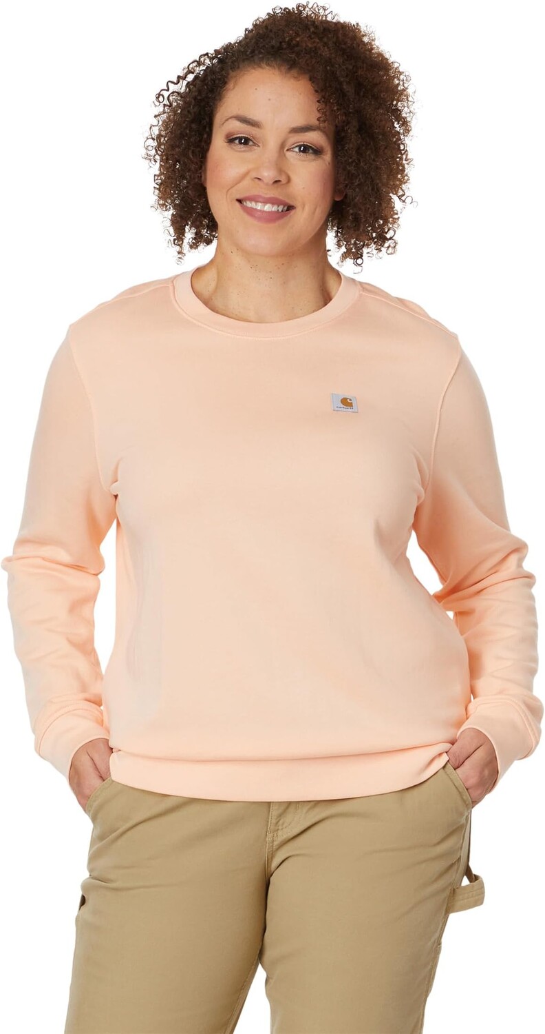 

Толстовка Carhartt Relaxed Fit Midweight French Terry Crew Neck Sweatshirt, цвет Tropical Peach