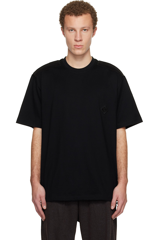 

Футболка с вышитой нашивкой Wooyoungmi, черный