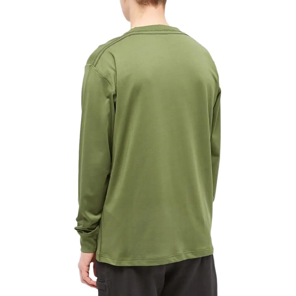 Футболка мужская оливково-зеленая Stone Island, оливково-зеленый — фото 3