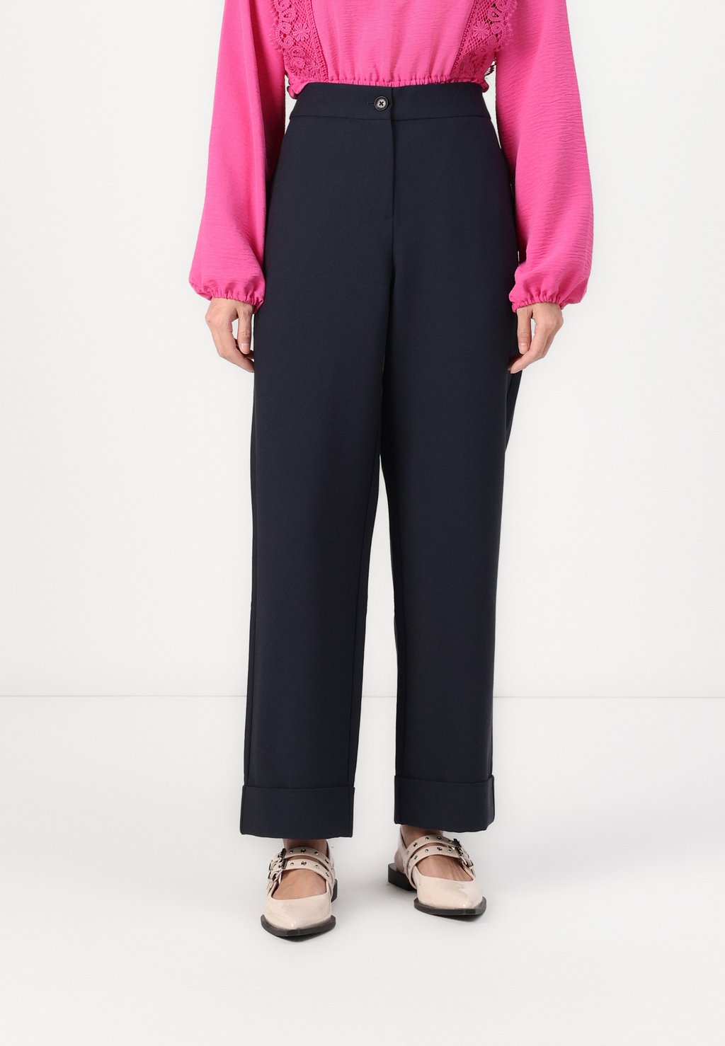

Брюки ONLCASEY LIFE CROPPED PANT ONLY, темно-синий