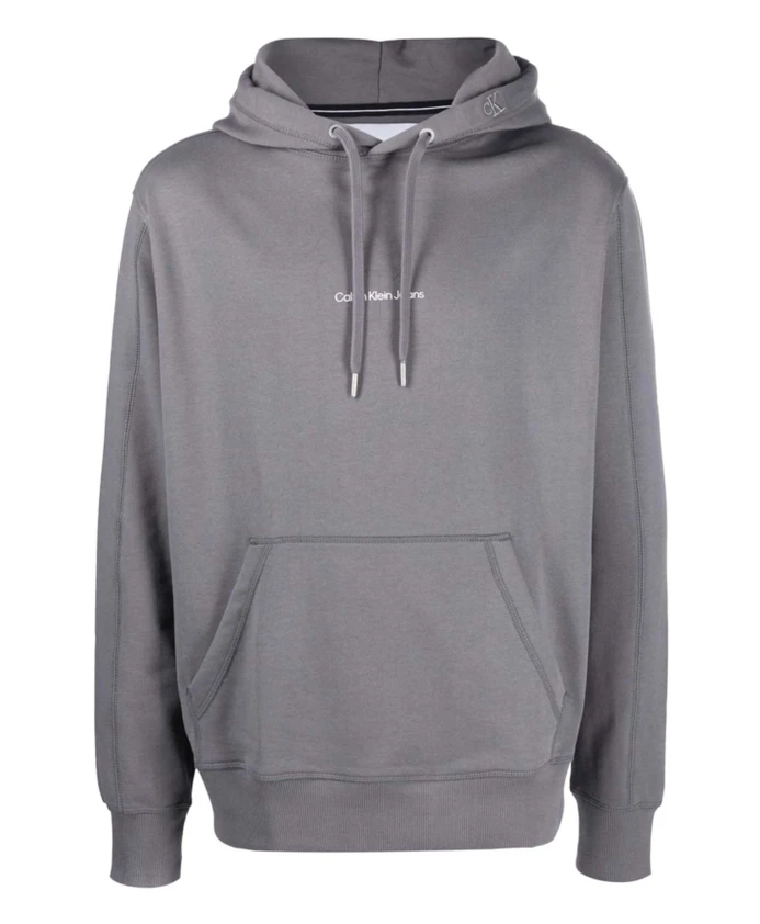 

Худи с монограммой и логотипом Calvin Klein Jeans, серый