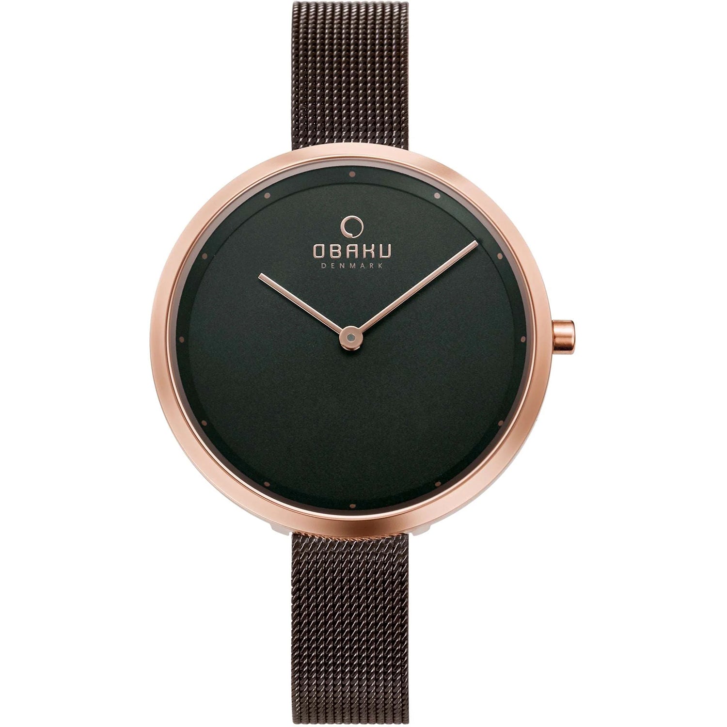 

Obaku женские классические часы с коричневым циферблатом