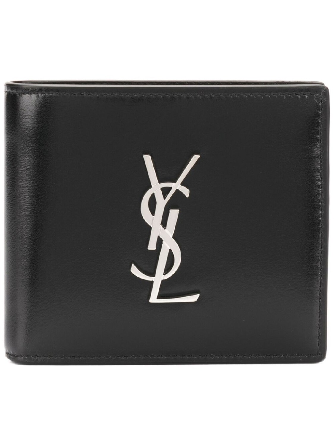 

Складной кошелек с монограммой Saint Laurent, черный