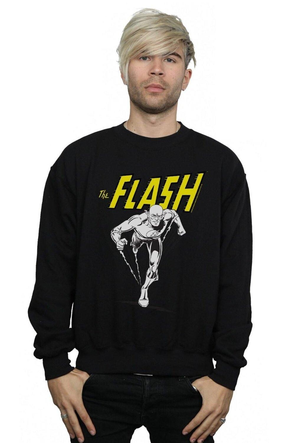 

Толстовка The Flash Mono Action Pose DC Comics, черный