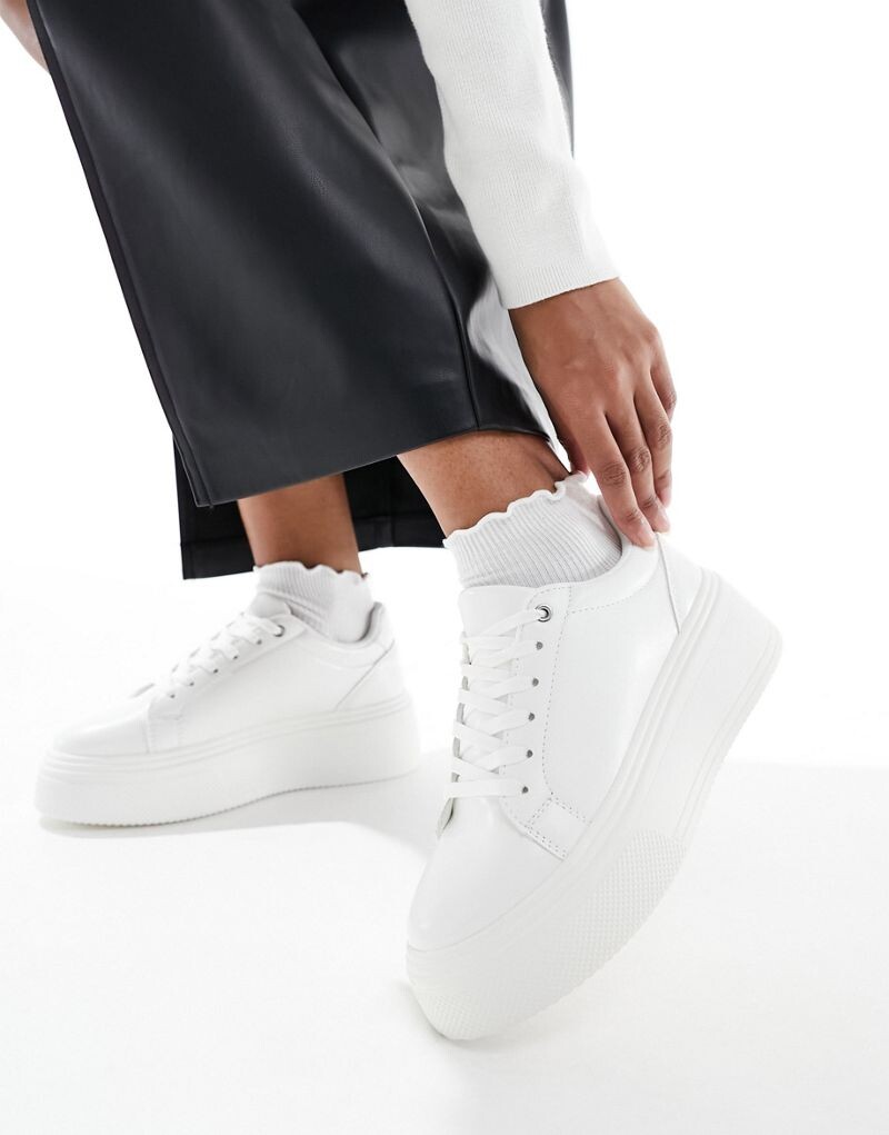 Белые кроссовки на массивной подошве ASOS DESIGN Dream
