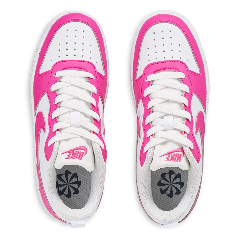 Детские кроссовки Nike Court Borough Recraft Low Top, big kid, розовый/белый — фото 4