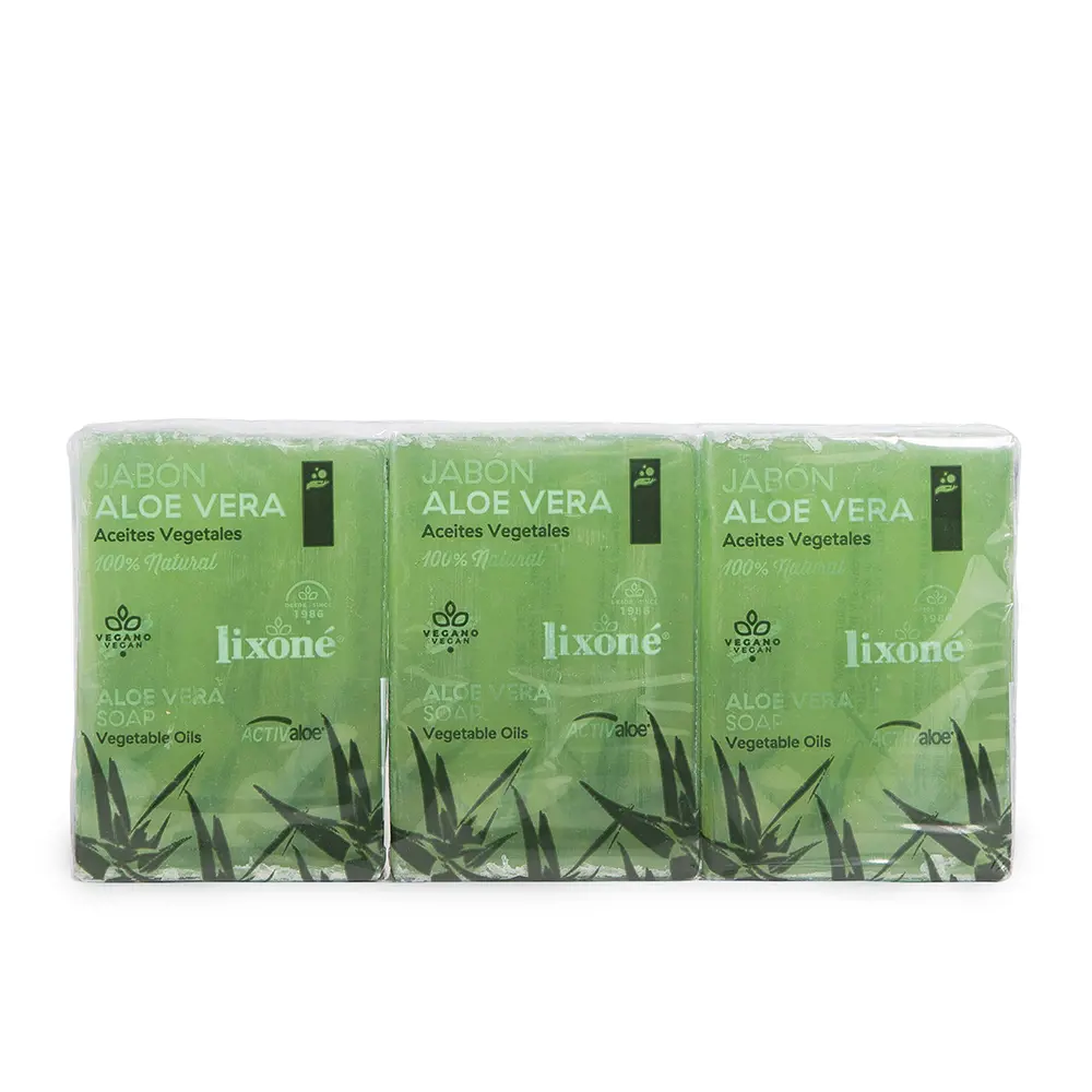 

Мыло Aloe vera jabón piel seca o sensible Lixone, 3 x 125 гр.