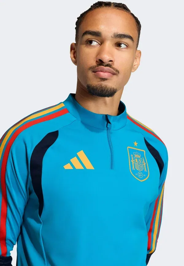 Тренировочная футболка сборной Испании Adidas Performance, ярко-бирюзовый — фото 3