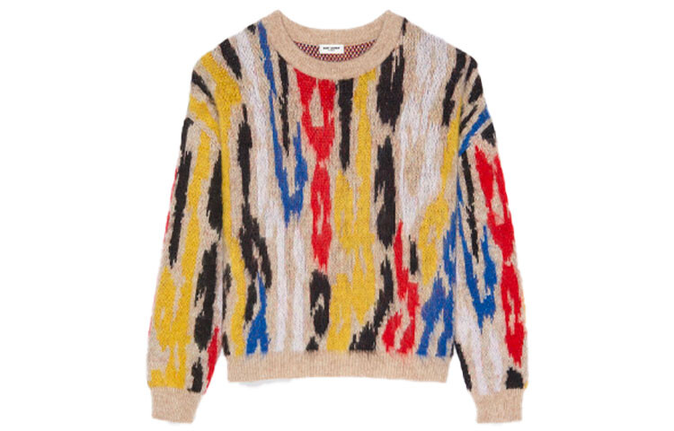 

Кашемировый свитер мужской многоцветный Saint Laurent, цвет Multicolor