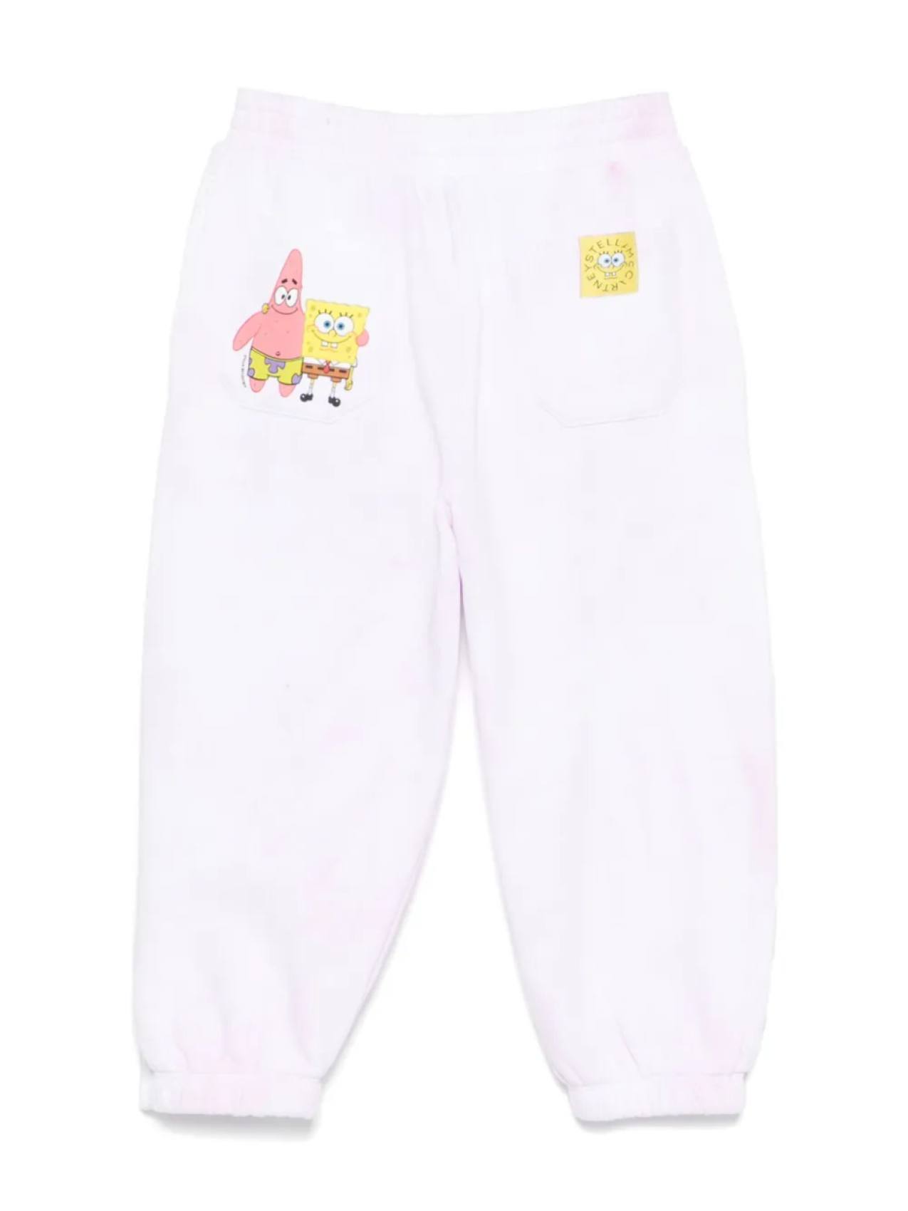 Спортивные штаны с принтом Stella McCartney Kids x SpongeBob SquarePants, розовый — фото 2