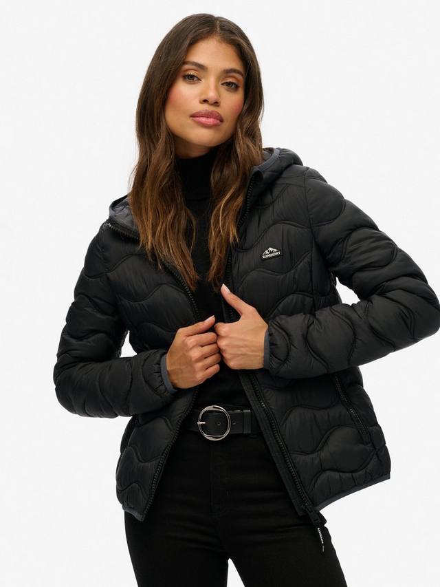 

Утепленная куртка Fuji Lite Wave с капюшоном Superdry, Black