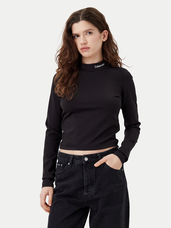 

Блузка обычного кроя J20J224763 Calvin Klein Jeans, черный