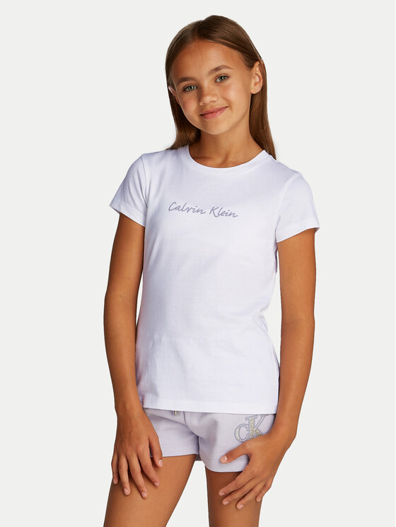 

Облегающая футболка Script Logo IG0IG02857 Calvin Klein Jeans, белый