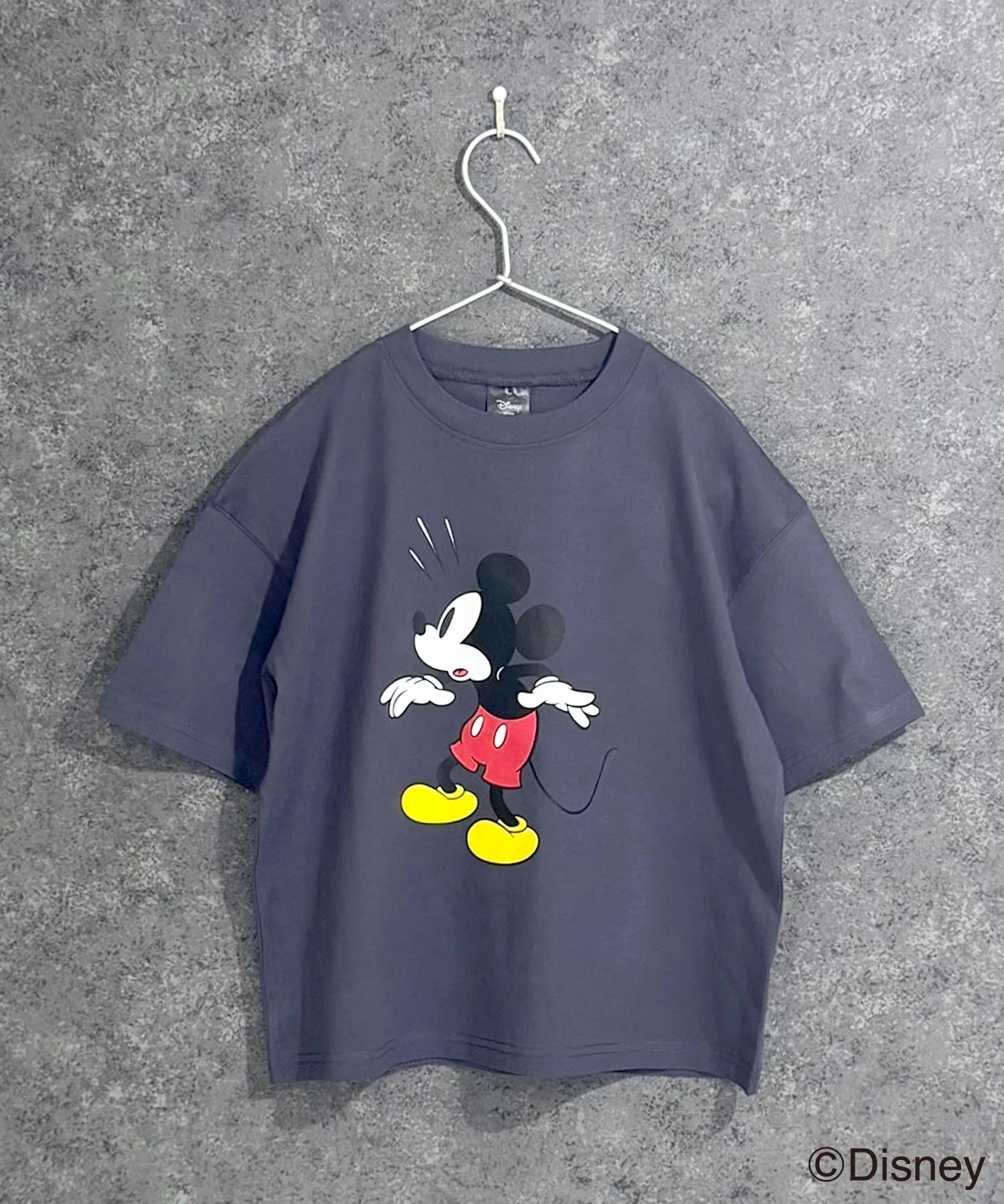 Детская футболка Mickey Mouse оверсайз Disney серая — фото 3