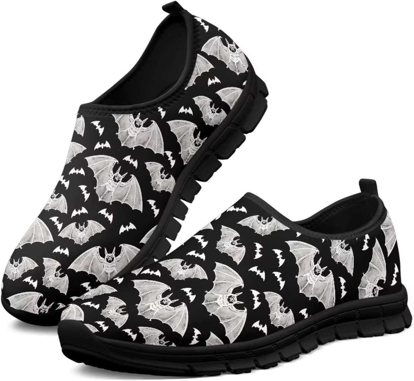 

Мужские слипоны-кроссовки для ходьбы, легкие лоферы с поддержкой свода стопы для кемпинга и бега Generic, Bats