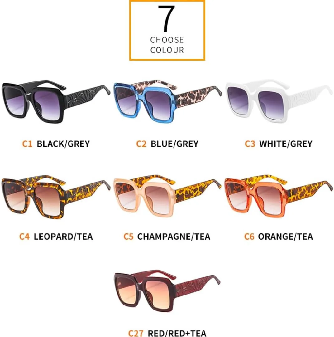 

Солнцезащитные очки для мужчин и женщин - защита UV400 - большая легкая оправа, градиентные линзы, для занятий спортом на открытом воздухе и вождения DSVIGF, Red