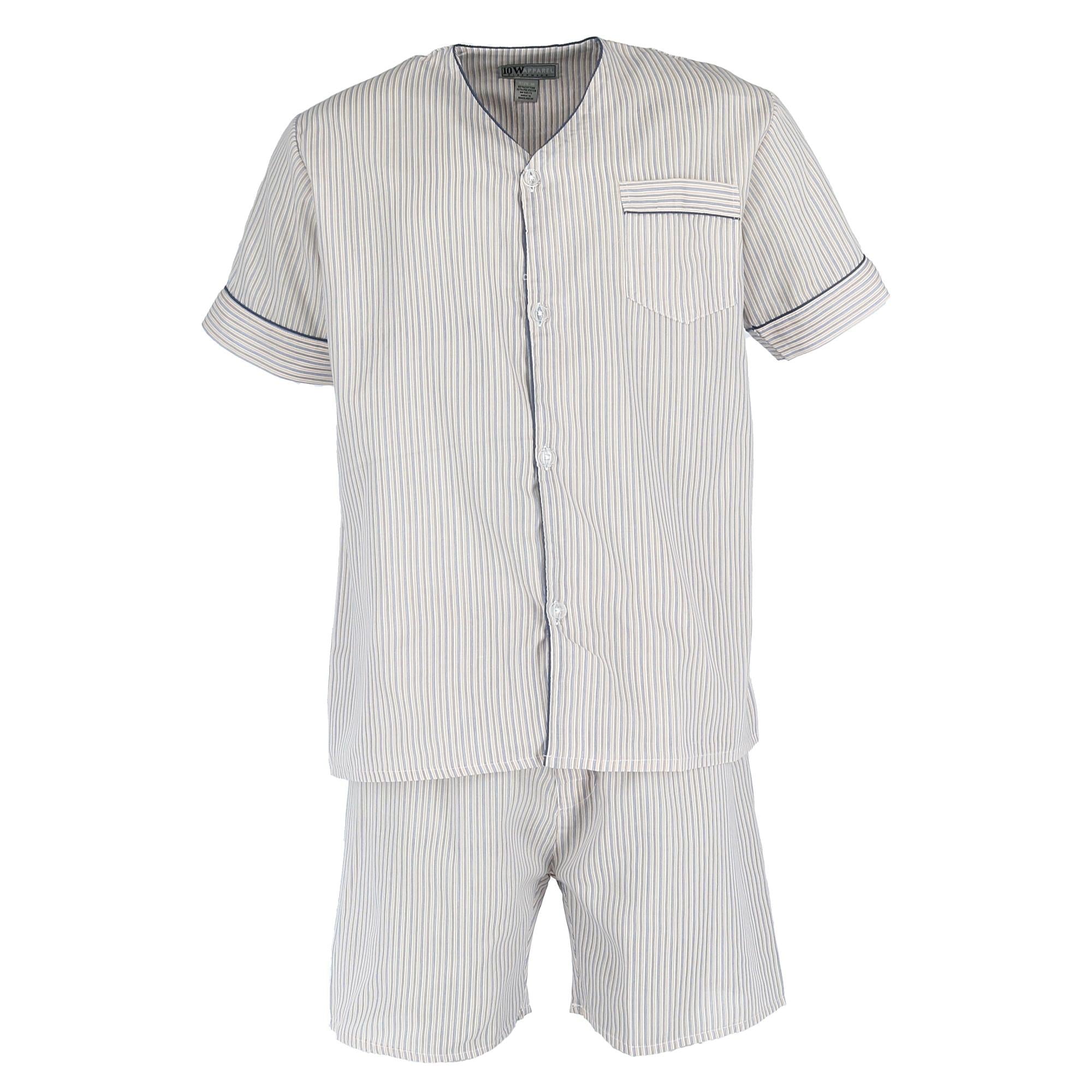 

Мужской пижамный комплект с короткими рукавами и короткими штанинами Ten West Apparel, цвет goldenrod stripe