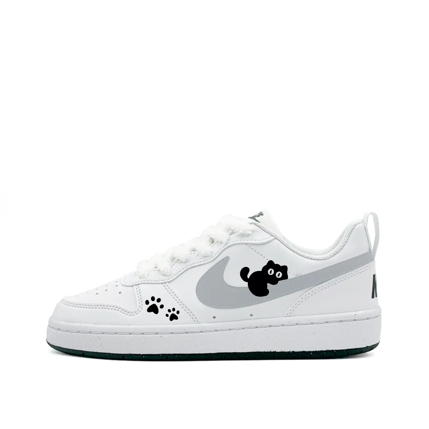 

Nike Court Borough Sleeping Kitten, милый, минималистичный стиль, универсальный, модный, индивидуальный трендовый синтетическая кожа