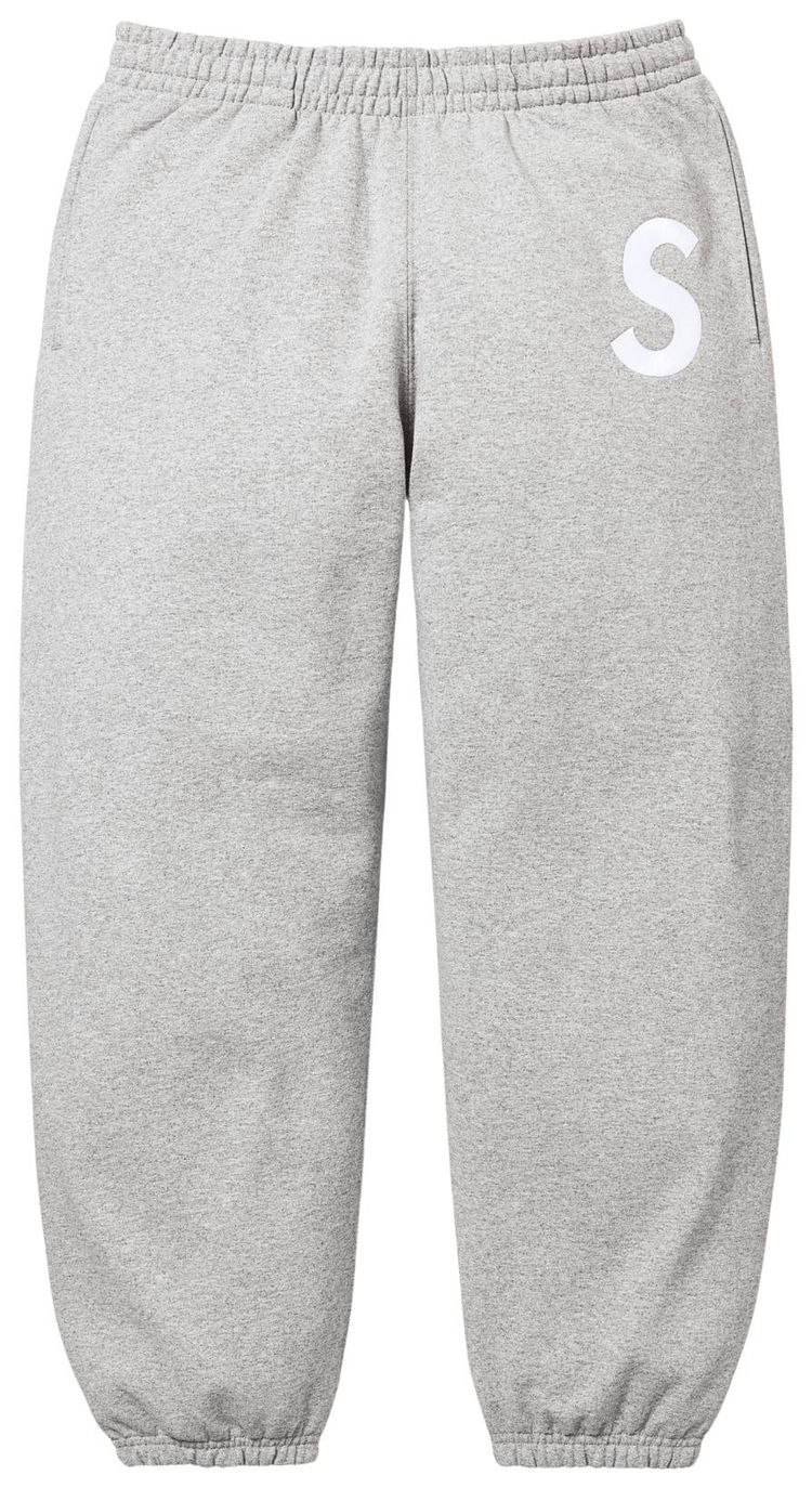 

Спортивные штаны Supreme с логотипом S, серый