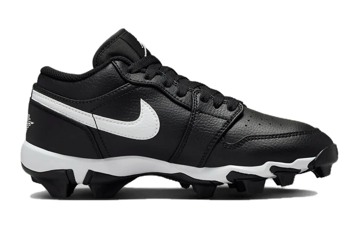 Jordan Детские кроссовки для тренировок low top black white с амортизацией air 1 и износостойкой подошвой — фото 3