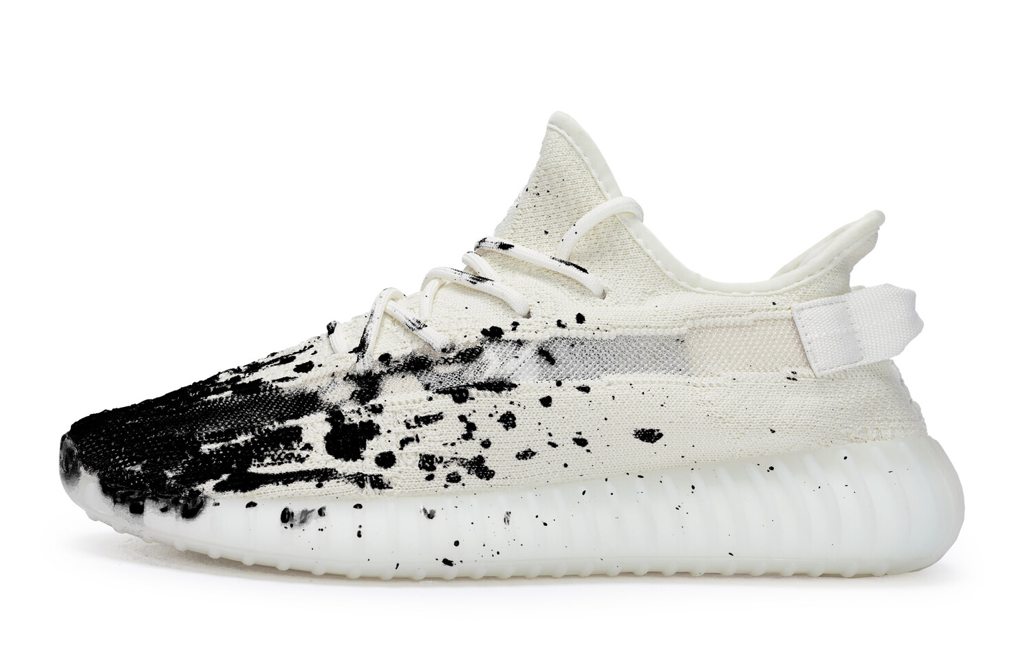 Кроссовки adidas originals Yeezy Boost 350 V2 Lifestyle Shoes Unisex Low-top Black, белый/черный