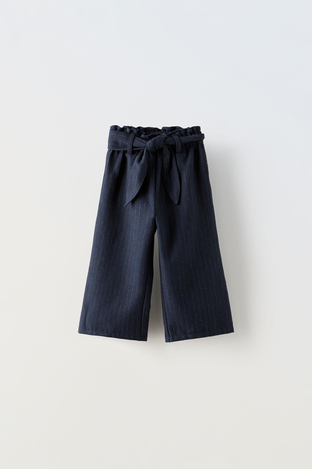 

Полосатые брюки с корсетным поясом ZARA, синий