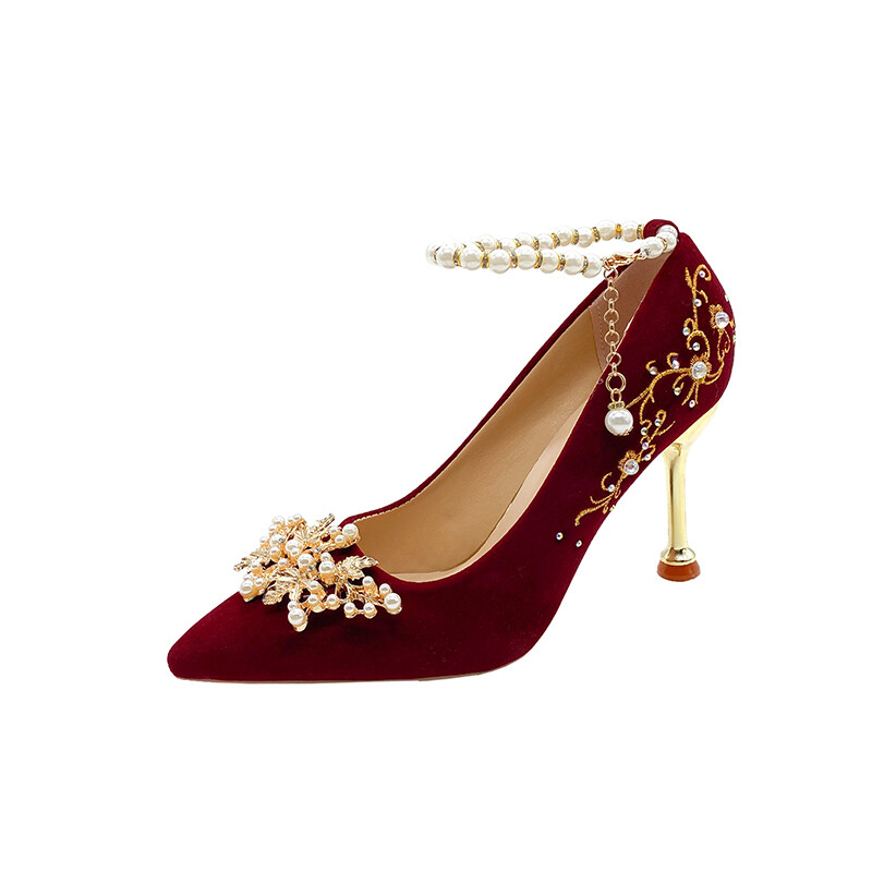 

Туфли женские на высоком каблуке Shuxi, цвет Red 6cm