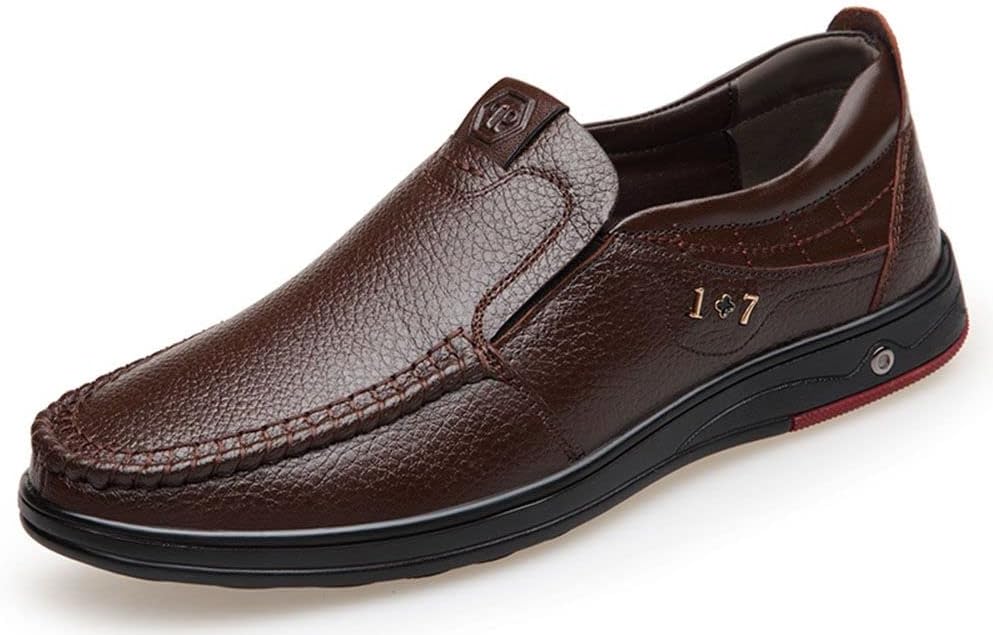 

Мужские повседневные кожаные туфли mitvr, бизнес-слипоны, удобные модные туфли для вождения, коричневый