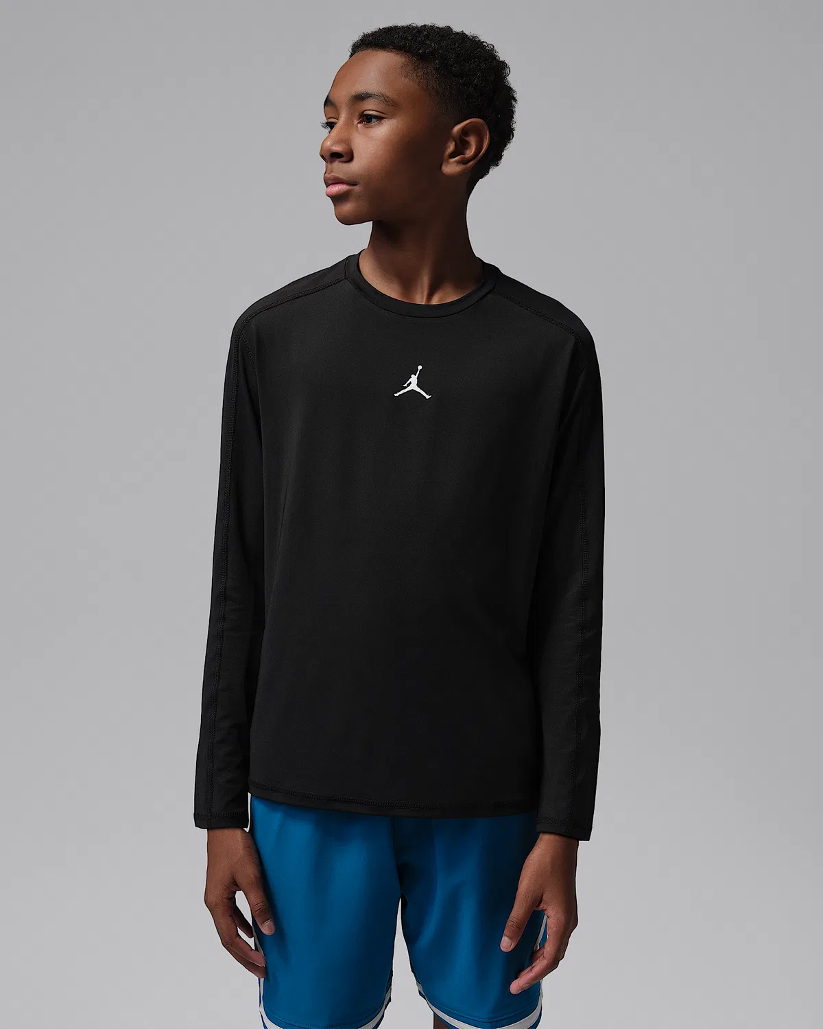 Детская базовая футболка Dri-FIT Jordan, Black
