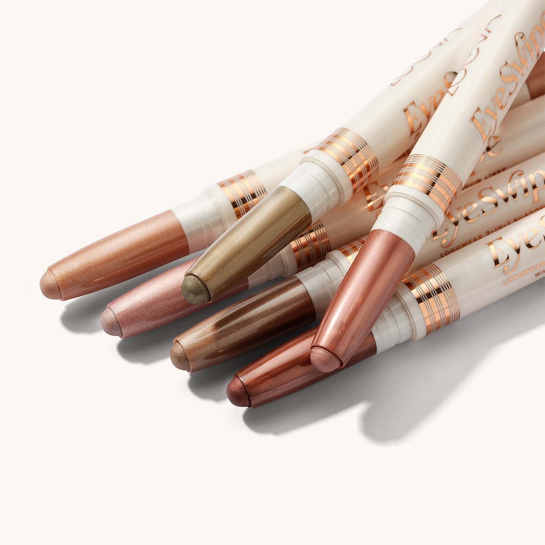 Тени для век eye swipe 2-in-1 shadow liner Zoeva, rose gold, вес 1.4 гр. — фото 3