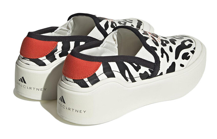 Туфли-лодочки Stella McCartney X Women's Court Slip-On с принтом «Животные» Adidas — фото 4