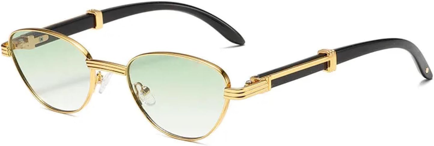 

Солнцезащитные очки с защитой от УФ-излучения UV400 | для женщин и мужчин | Линзы конфетных цветов для занятий спортом на открытом воздухе и вождения DSVIGF, Gold Gradient Green