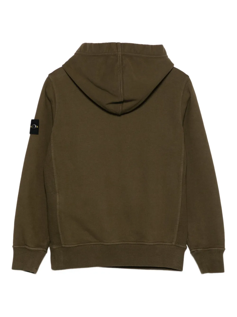 Толстовка с капюшоном и нашивкой-логотипом Stone Island Junior, зеленый — фото 2