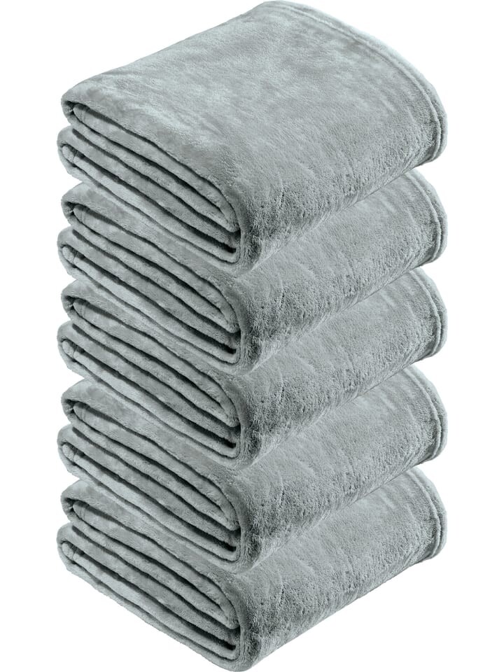 

Одеяло REDBEST Fleece Wohn 5er Pack Amarillo, светло-серый