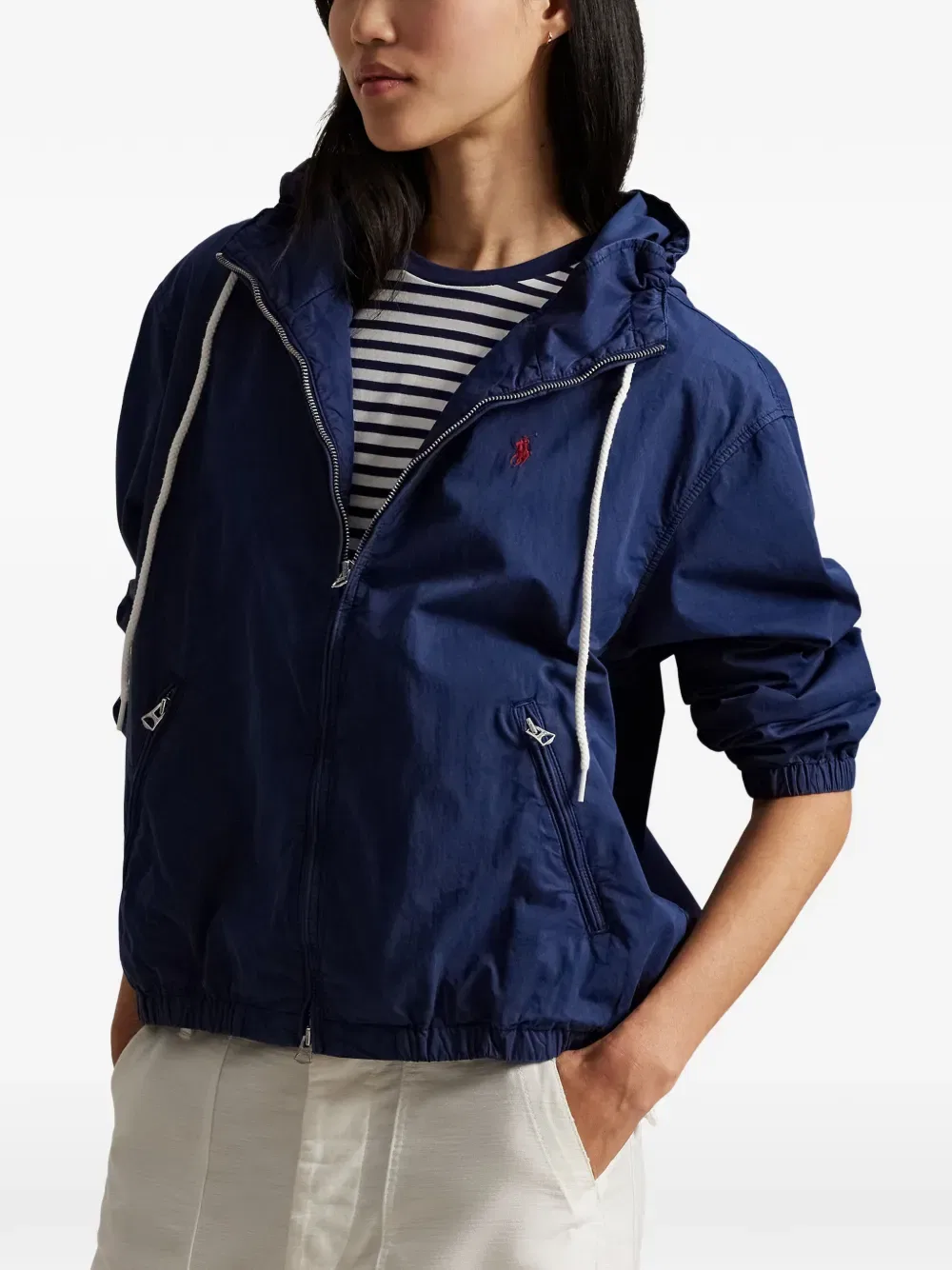 Куртка на молнии с капюшоном Polo Ralph Lauren, синий — фото 3