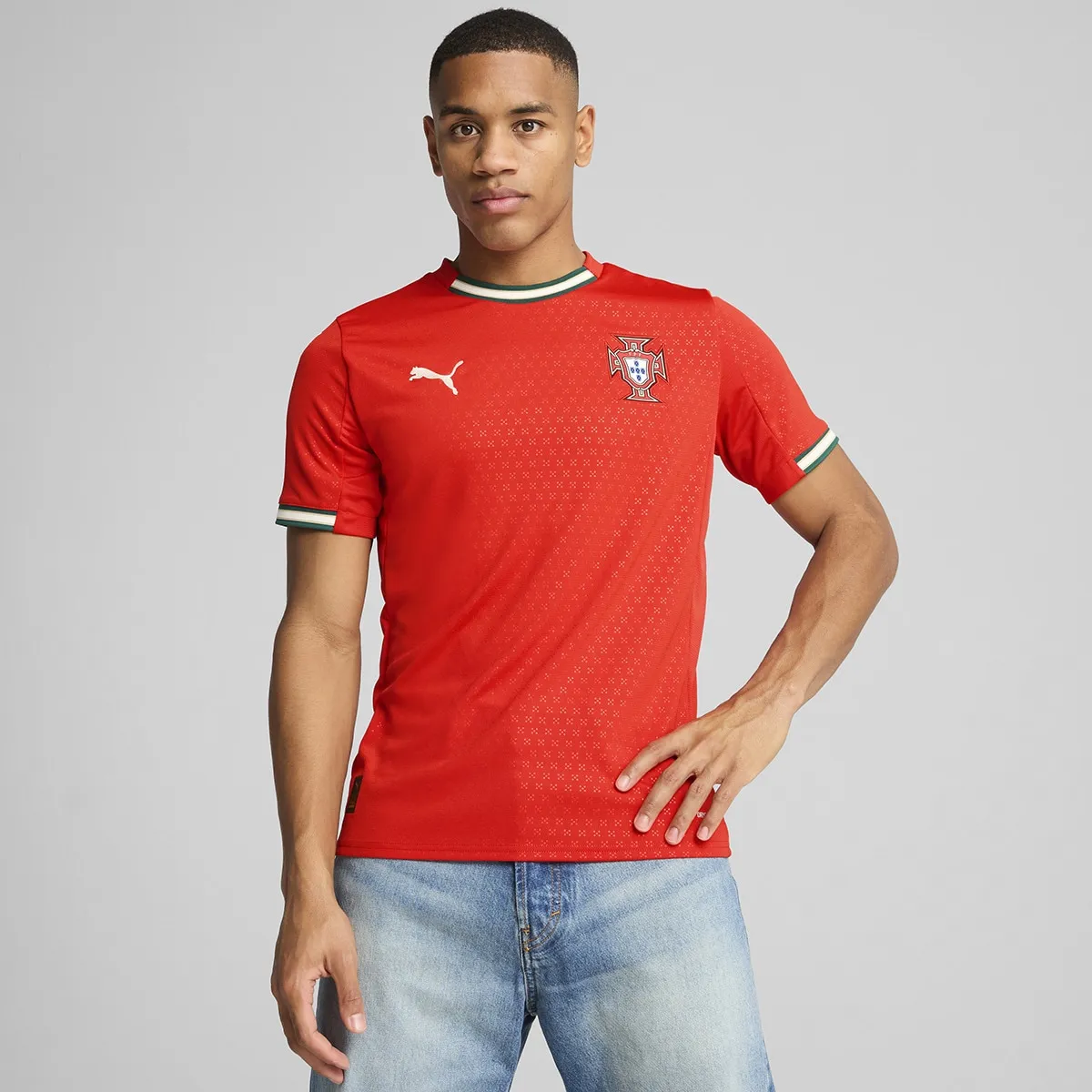 

Мужская 1-я экипировка Португалия FPF Puma футболка, красный