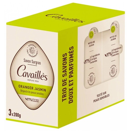 

Cavailles Greasy Soap Апельсиновый цвет и жасмин 200 г - Упаковка из 3 шт Markenlos