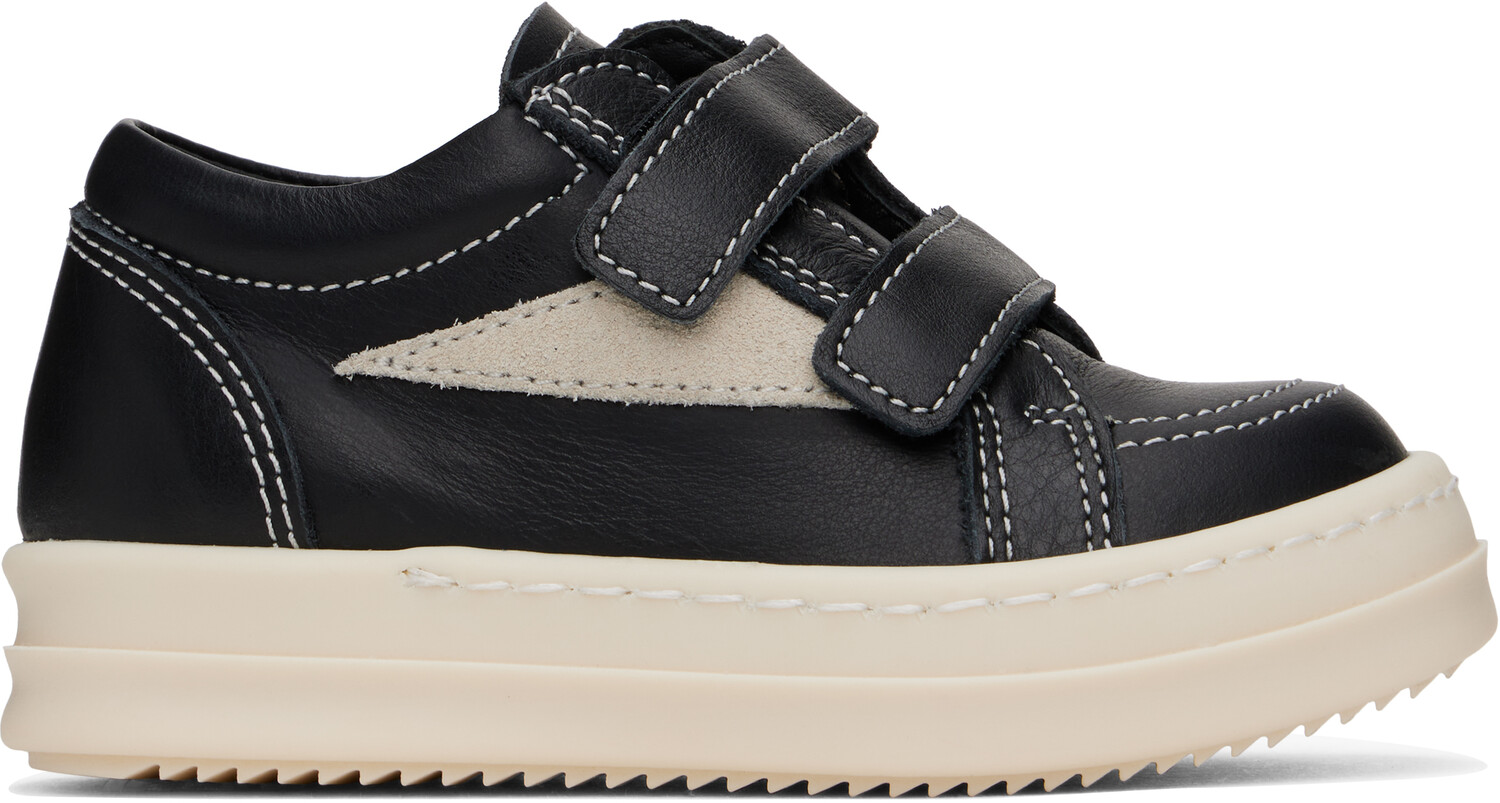 

Детские черные кроссовки Porterville Vintage Sneaks Rick Owens