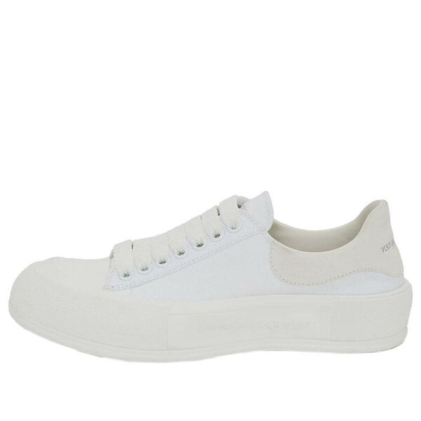 Кроссовки deck lace up plimsoll 'white' Alexander Mcqueen, белый