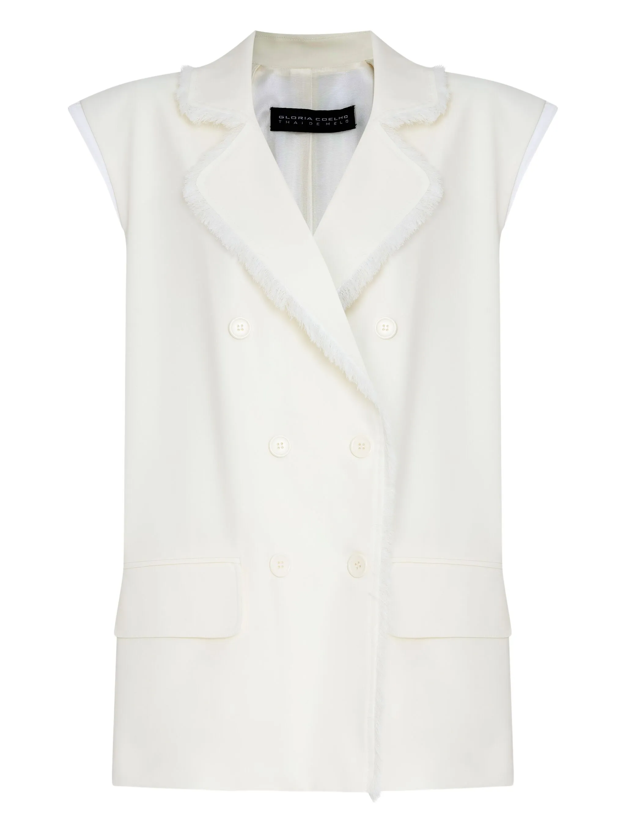 

Двубортный жилет Gloria Coelho, белый