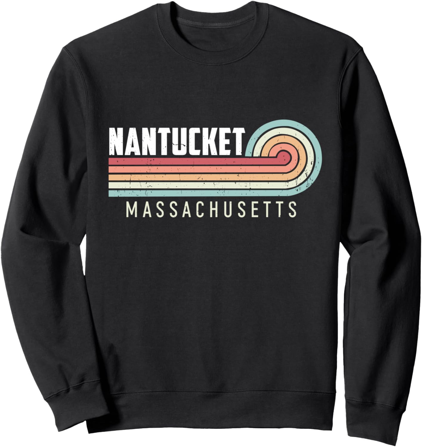 

Винтажная толстовка Nantucket из Массачусетса Nantucket Island Designs, черный