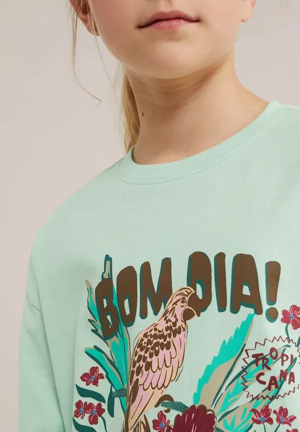 Футболка принтованная We Fashion, цвет мята — фото 4