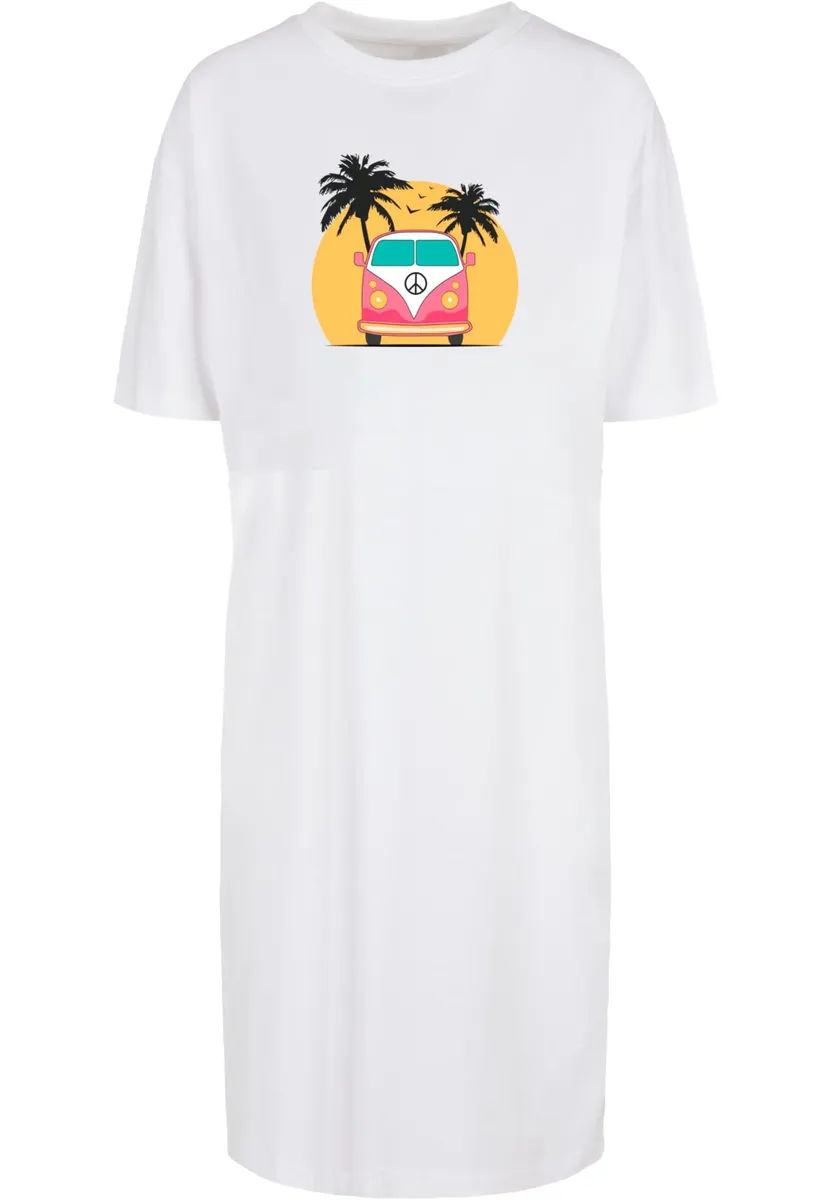 

Платье-рубашка Merchcode " Merchcode Women's Ladies Summer — Van Oversized Slit Dress" (1 шт.), белый