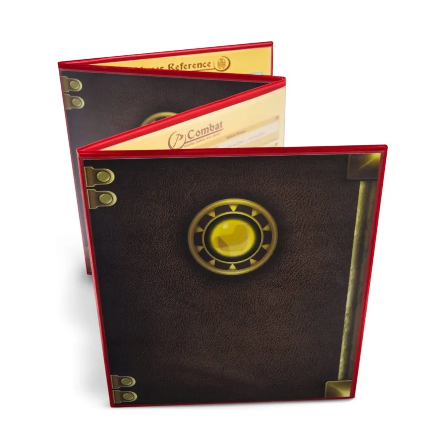 

Master's Tome - 4-Panel GM Screen, Red, Roleplaying Accessories (Stratagem Publications), твердый переплет